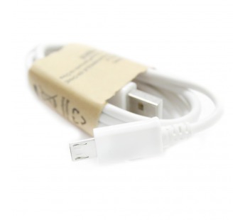 Кабель USB - Micro USB HTP длинный штекер (белый) 1m#1689594