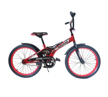 Велосипед 2-кол 20" "Байкер лайф" (красный) R2002, шт#253926