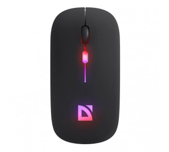 Мышь беспроводная DEFENDER Touch MM-997, черный, 2.4+BT, RGB, 500mAh,бесшумная#1970404