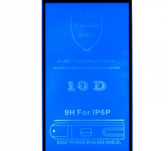 Защитное стекло iPhone 6 Plus (черный) 9D тех.упаковка#1828613