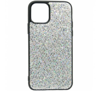 Чехол Case Rainbow на iPhone 11Pro (блестки и стразы-серебро) 5#228086