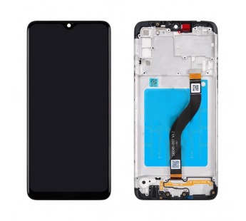 Дисплей для Samsung A207F Galaxy A20s в рамке + тачскрин (черный) ОРИГ100%#239604