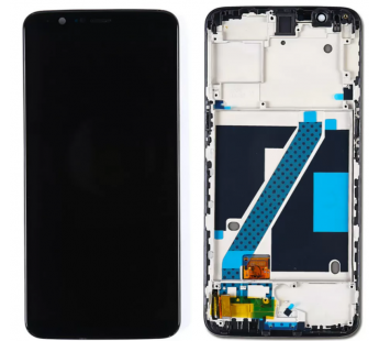 Дисплей для OnePlus 5T в рамке + тачскрин (черный)#254851