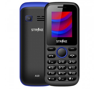 Мобильный телефон Strike A10 Черный+Синий#228173