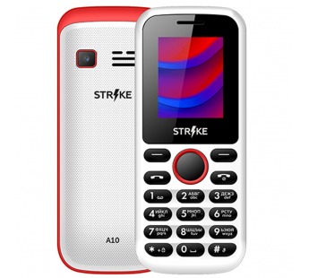 Мобильный телефон Strike A10 Белый+Красный#228185