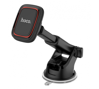 Держатель автомобильный Hoco CA42 Cool Journey in-car dashboard holder with stretch rod (black\red)#2046911