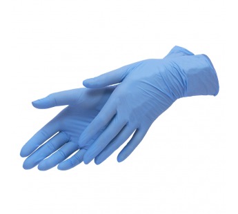 Перчатки защитные Klever нитриловые (S) голубые#234935