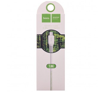 Кабель USB - micro USB Hoco X20 для HTC/Samsung (100 см) (white)#2028559