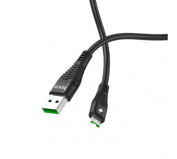 Кабель USB - micro USB Hoco U53 Flash 4A (black)#1983486