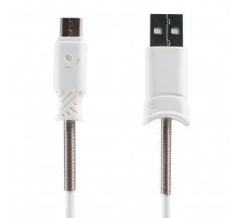 Кабель USB - micro USB Hoco X24 Pisces для HTC/Samsung (100 см) (white)#252822
