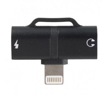 Адаптер Hoco LS20 Apple Dual Lightning Digital Audio Converter (black)#252843