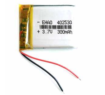 АКБ универсальная 402530p 3,7v Li-Pol 300 mAh (4*25*30 mm)#2128665