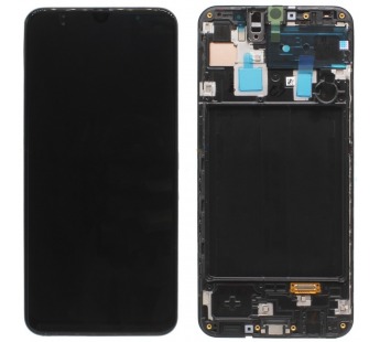 Дисплей для Samsung A305F Galaxy A30 в рамке + тачскрин (черный) ОРИГ100%#1815105