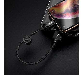 Кабель USB - Apple lightning Hoco X35 Apple черный 0,25м#1891415