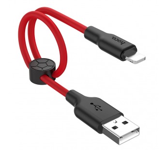 Кабель USB - Apple lightning Hoco X21 PLUS Apple черно-красный 0,25м#1635586