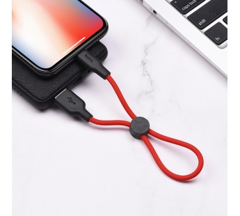 Кабель USB - Apple lightning Hoco X21 PLUS Apple черно-красный 0,25м#1635588
