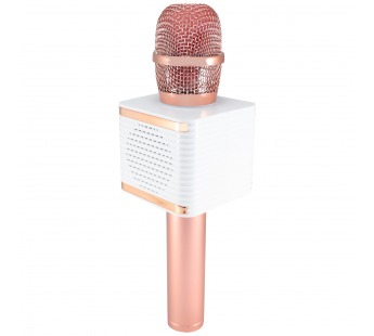 Беспроводной караоке микрофон V7 (розовое золотой)#255087