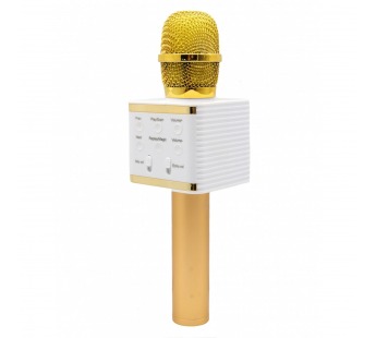 Беспроводной караоке микрофон V7 (золото)#1623806