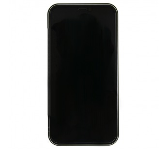 Защитное стекло "Антишпион" для iPhone X/Xs/11 Pro Черное (Закалённое, полное покрытие)#1675221