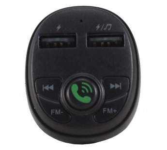 Автомобильный FM-трансмиттер Borofone BC26 bluetooth, 2,4A 2USB, черный#260935