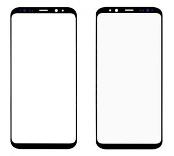 Стекло для переклейки Samsung G955 Galaxy S8 Plus (черный)#353790