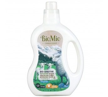 Жидкое средство для стирки деликатных тканей Bio-Mio, Bio-Sensitive ,1500гр#262480