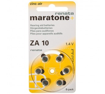 Элемент питания Renata ZA10 6BL (для слуховых аппаратов)#264545