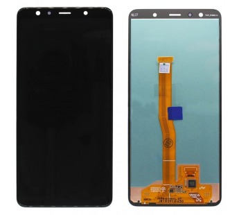 Дисплей для Samsung A750F (A7 2018) в сборе с тачскрином Черный - (AMOLED, с регулировкой подсветки)#1807429
