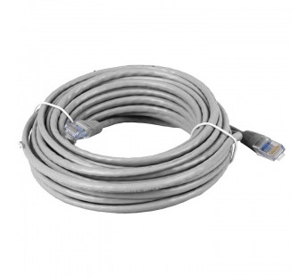 Патч-корд литой AOPEN UTP Кат. 5е, серый, 10 м. (1/30)#295941
