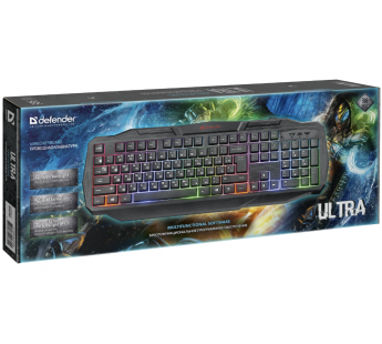Клавиатура Defender Ultra HB-330L RU, черный, подсветка#2026811