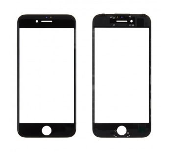 Стекло для переклейки iPhone 7 в рамке + OCA (черный)#350611