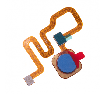 Шлейф для Xiaomi Redmi Note 6 Pro + сканер отпечатка (синий)#344516