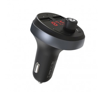 Автомобильное зарядное устройство USB Hoco E41 (2 порта, FM модулятор) Черный#1648454