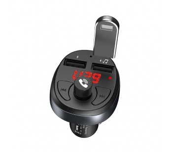 Автомобильное зарядное устройство USB Hoco E41 (2 порта, FM модулятор) Черный#1648452