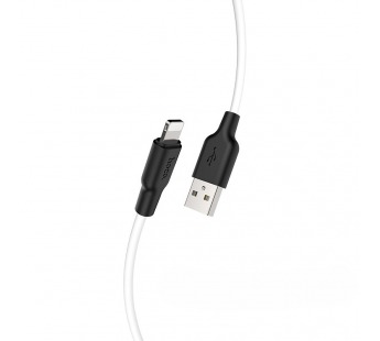 Кабель USB - Apple lightning Hoco X21 PLUS Apple черно-белый 2м#1635641