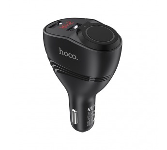 Автомобильное зарядное устройство Hoco Z34, 3,1А 2USB+гнездо, цвет черный#409301