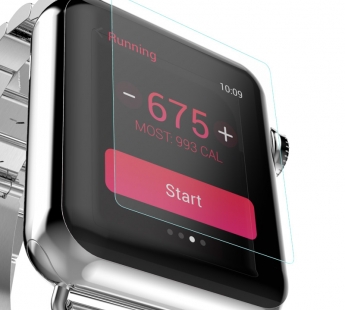 Защитное стекло для Apple Watch 42mm, толщина 0.15мм, цвет прозрачный#1899542