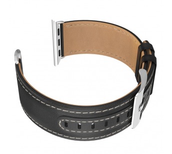 Ремешок Hoco WB04 для Apple Watch Series1/2/3/4/5 38/40мм, кожаный, черный#331851