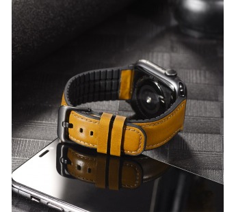 Ремешок Hoco WB18 для Apple Watch Series1/2/3/4/5 42/44/45/49 мм, кожаный, khaki#1739453