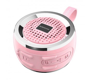 Колонка беспроводная BOROFONE BR2,(TF/USB) цвет розовый#413334