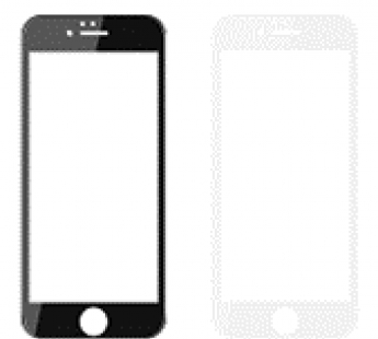 Защитная пленка без упаковки для Iphone 5/5s/SE, цвет черный#1815981