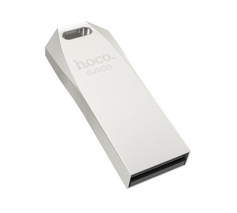 Внешний накопитель USB 2.0 Hoco UD4 Intelligent 64Gb, серебристый#341894