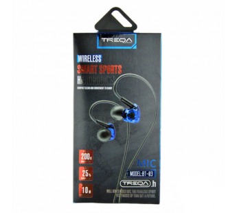 Беспроводные Bluetooth наушники TREQA BT-03, цвет синий#341301