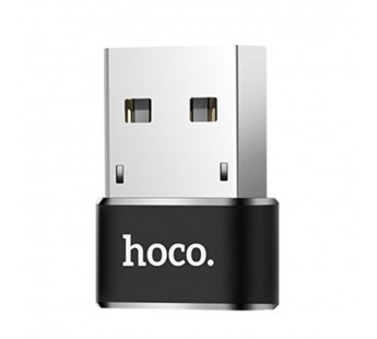 Адаптер Hoco UA6, USB-Type-C черный#429285