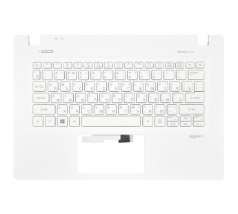 Клавиатура Acer Aspire V3-372 белая топ-панель#1852076
