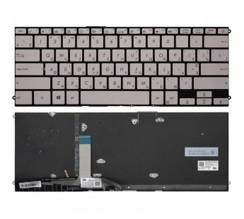 Клавиатура Asus ZenBook UX490UA серебро с подсветкой#1847879