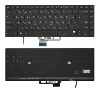 Клавиатура Asus ZenBook Pro UX550GD черная с подсветкой#1847560
