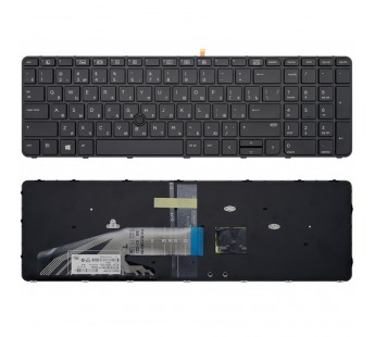 Клавиатура HP ProBook 650 G2 черная V.2 с подсветкой#1952949
