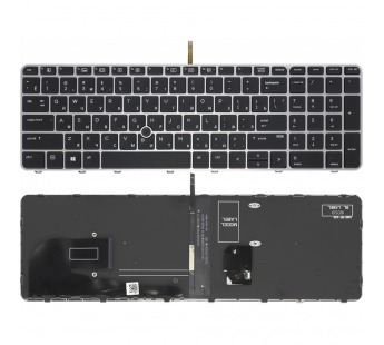 Клавиатура HP EliteBook 850 G3 черная с подсветкой#1848381