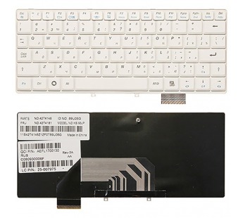 Клавиатура LENOVO IdeaPad S9 (RU) белая#1932409